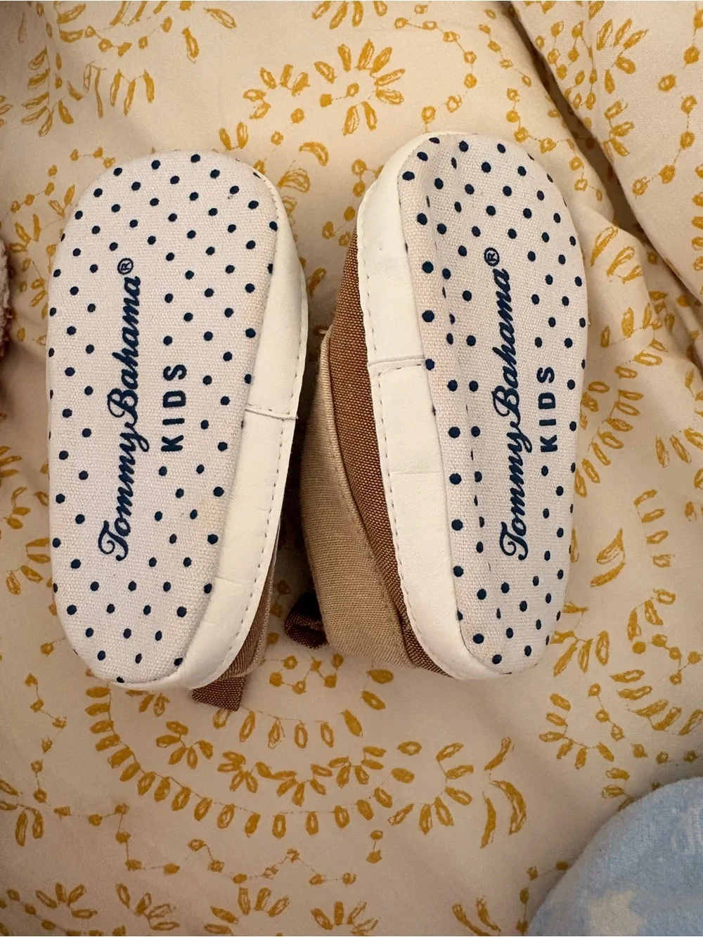 Baby Canvas Boat Shoes in Brown and Cream Tommy Bahamas Carters